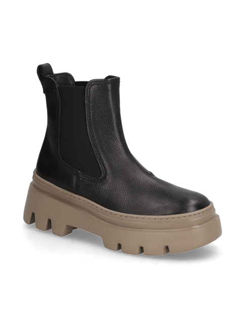 

Glattleder Chelsea Boot, Čierna
