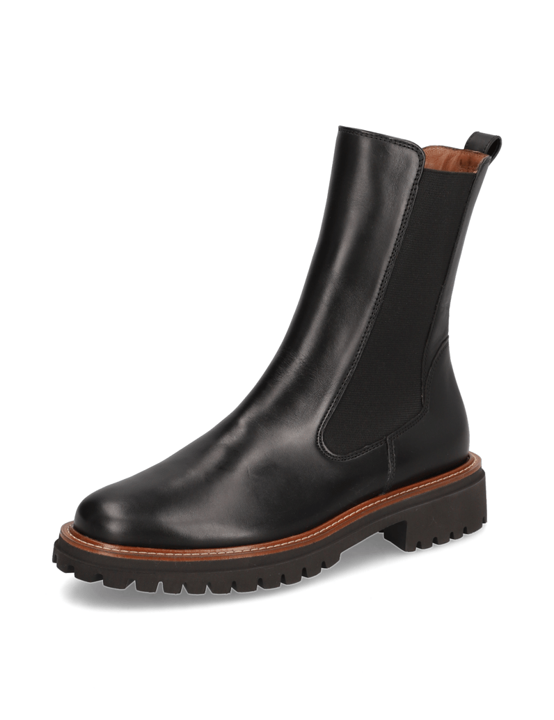 PAUL-GREEN-Glattleder-Chelsea-Boot-schwarz