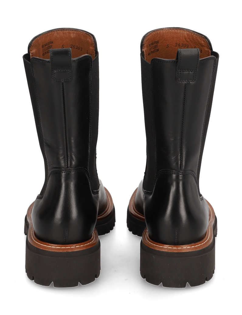 PAUL-GREEN-Glattleder-Chelsea-Boot-schwarz