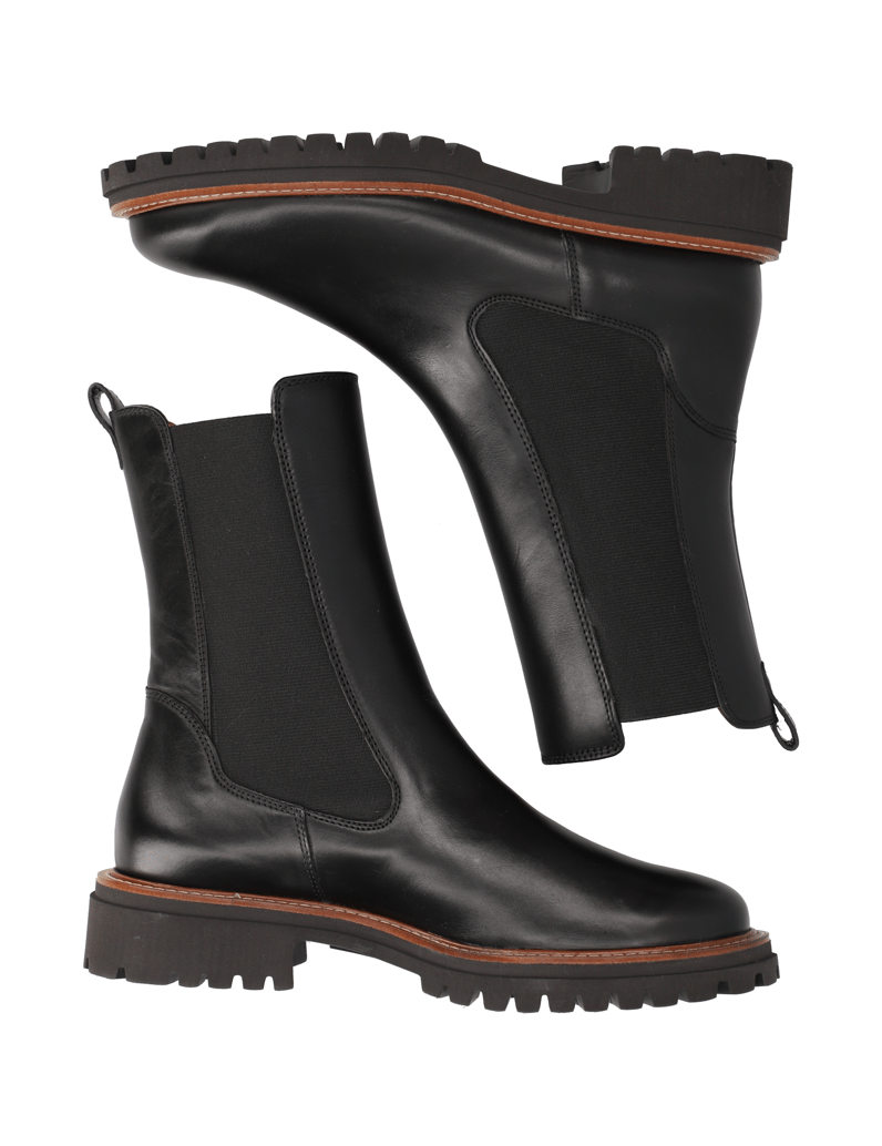PAUL-GREEN-Glattleder-Chelsea-Boot-schwarz