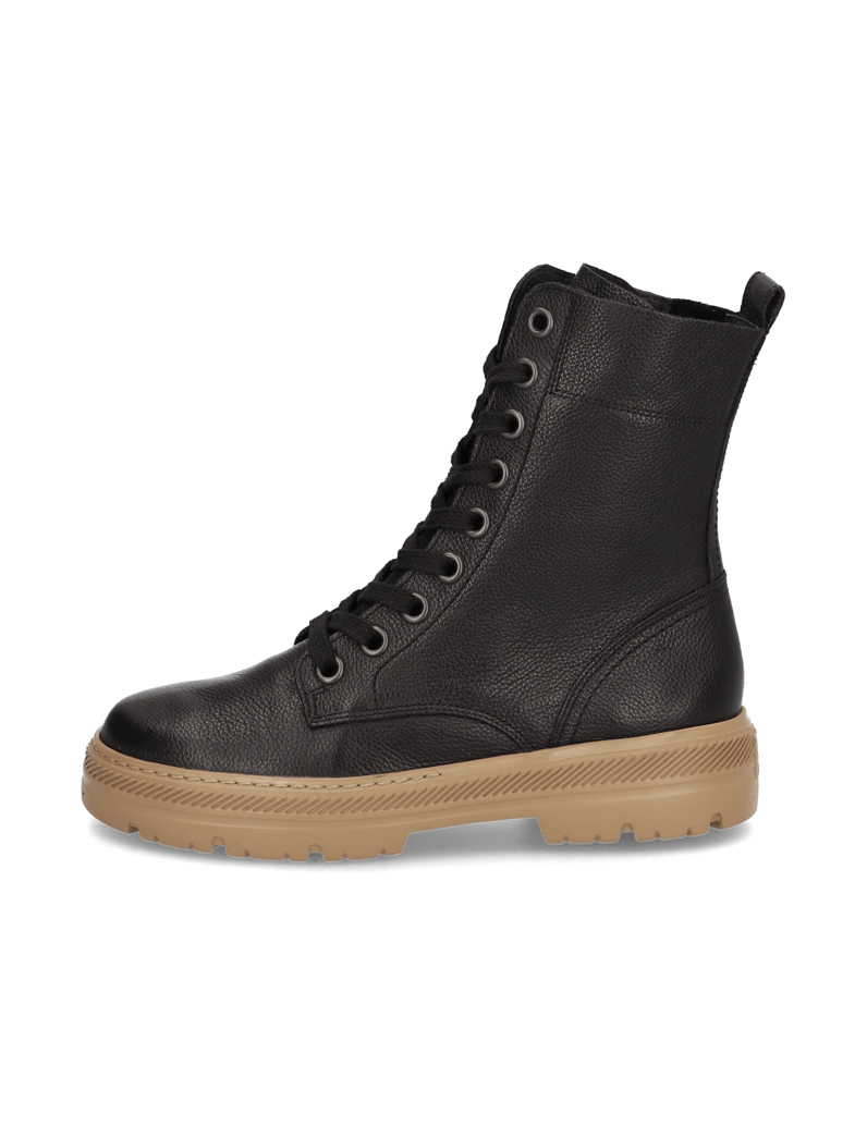 PAUL-GREEN-Glattleder-Schnürboot-schwarz