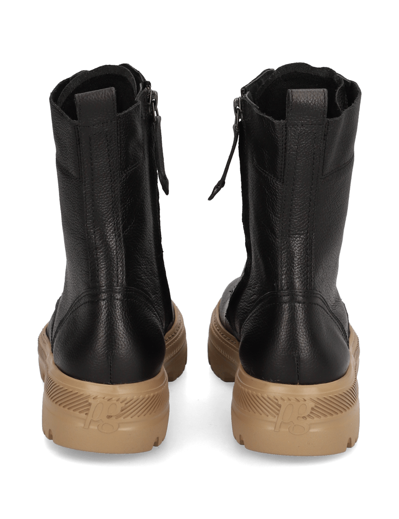 PAUL-GREEN-Glattleder-Schnürboot-schwarz