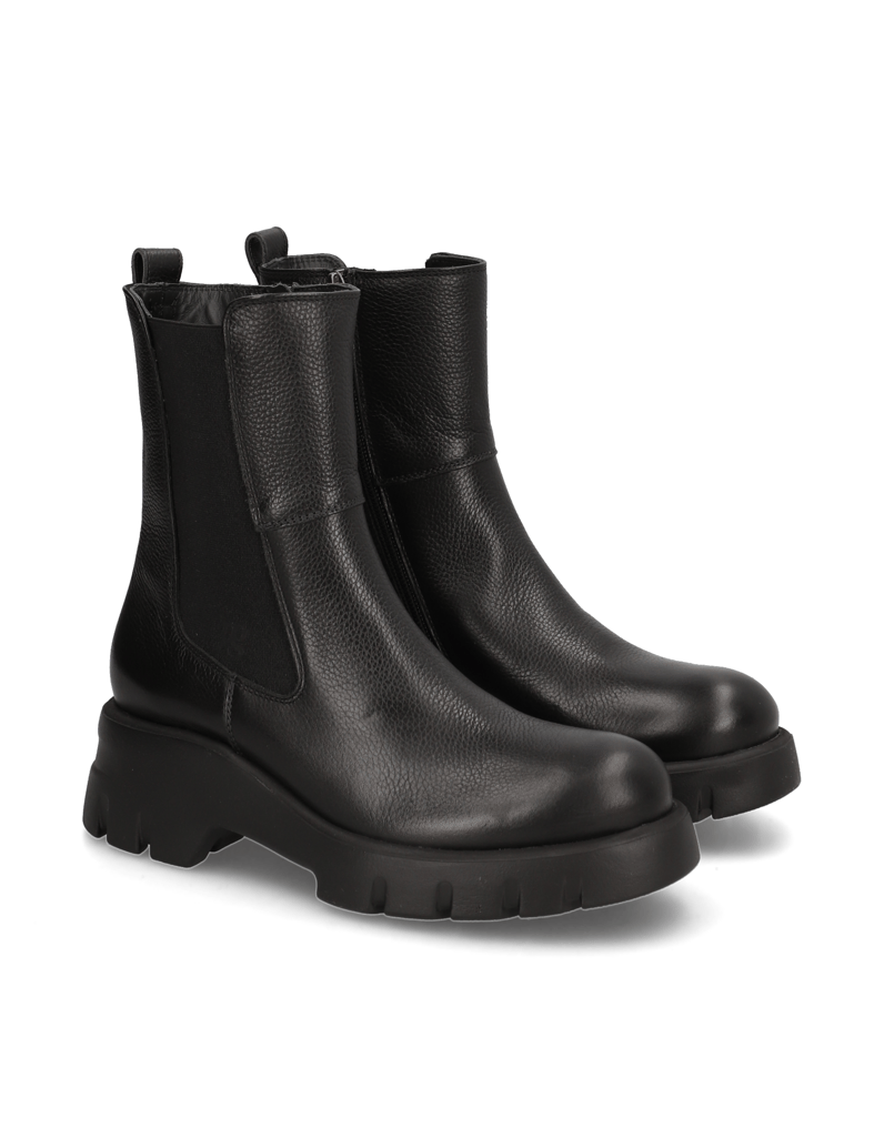 PAUL-GREEN-Glattleder-Chelsea-Boot-schwarz
