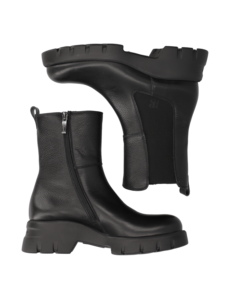 PAUL-GREEN-Glattleder-Chelsea-Boot-schwarz