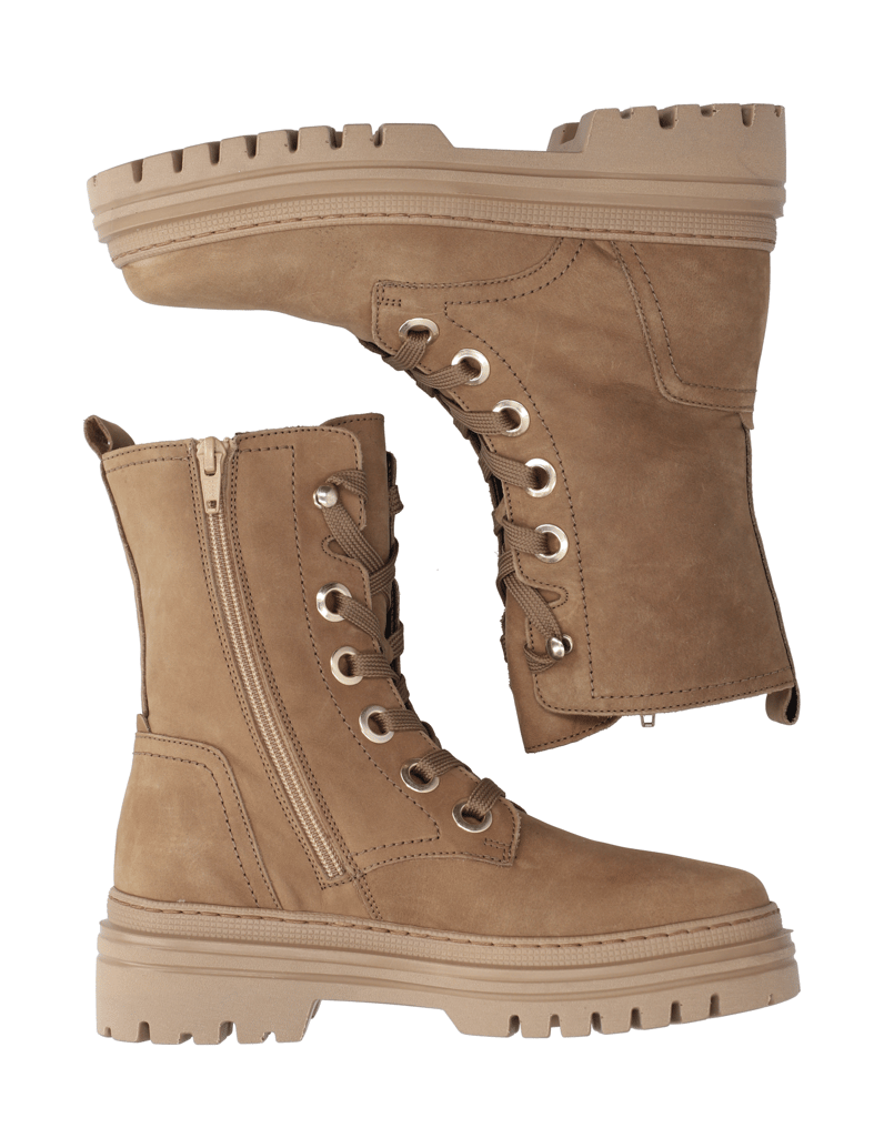 Gabor-Nubukleder-Schnürboot-beige
