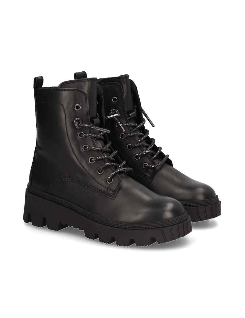 Gabor-Glattleder-Schnürboot-schwarz