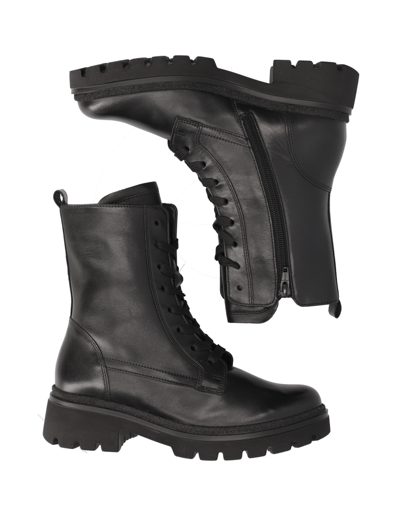 Gabor-hladká-koža-snurovacia-obuv-čierna