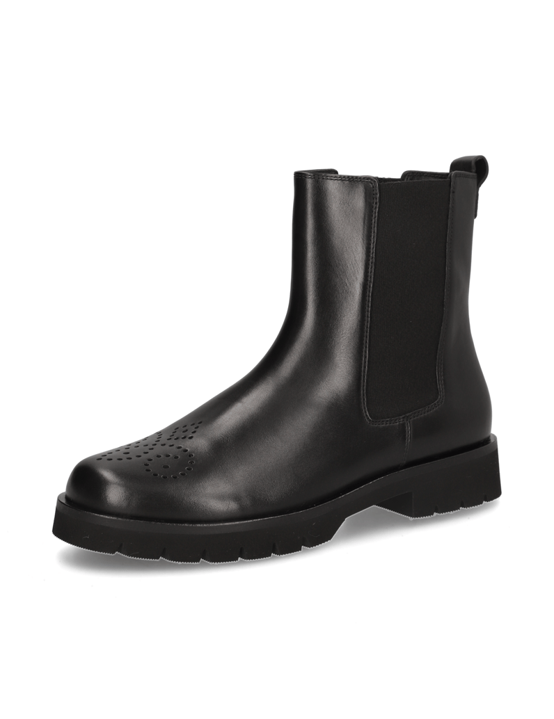 Högl-gladko-usnje-Chelsea-gležnjarji-črna