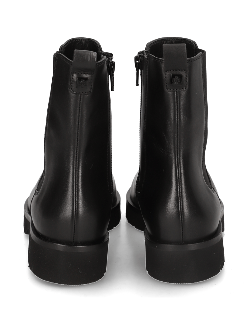 Högl-gladko-usnje-Chelsea-gležnjarji-črna