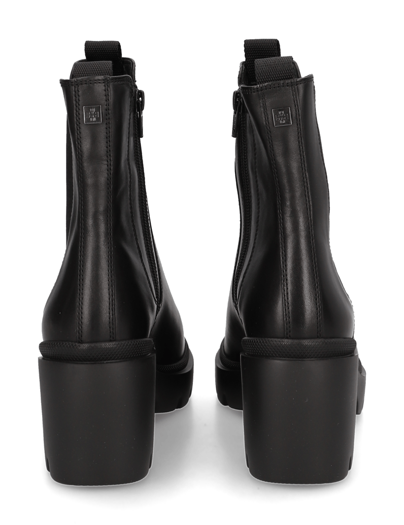 Högl-hladká-kůže-kotníčkové-Chelsea-černá