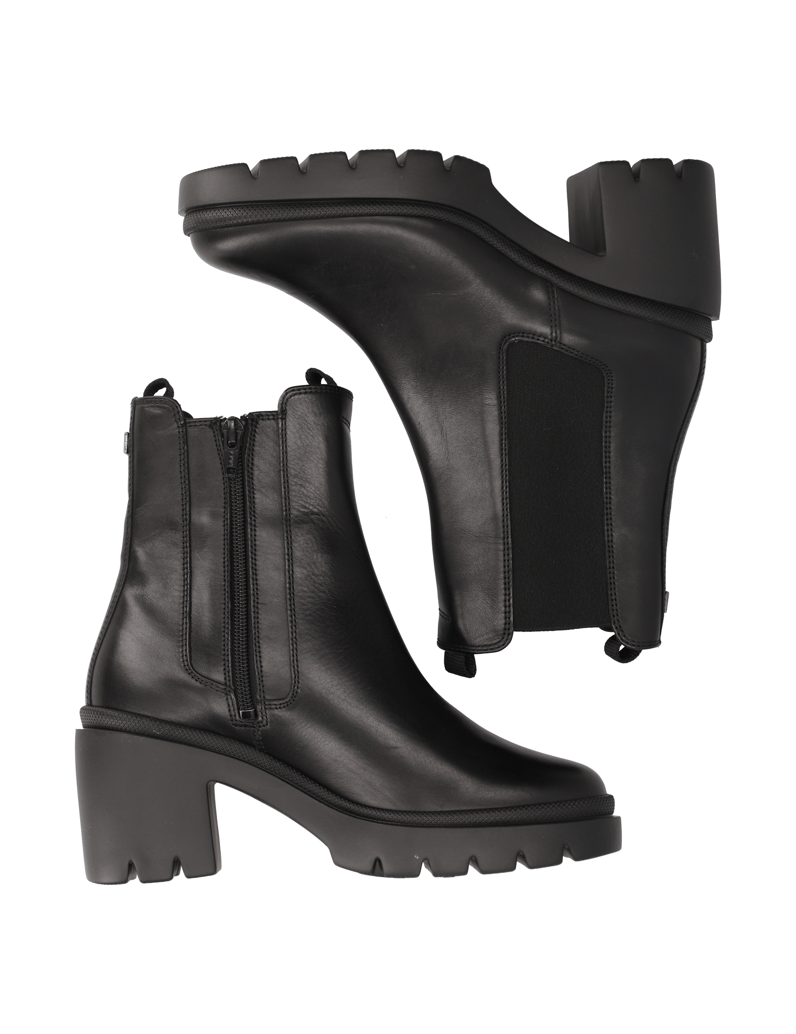 Högl-hladká-kůže-kotníčkové-Chelsea-černá