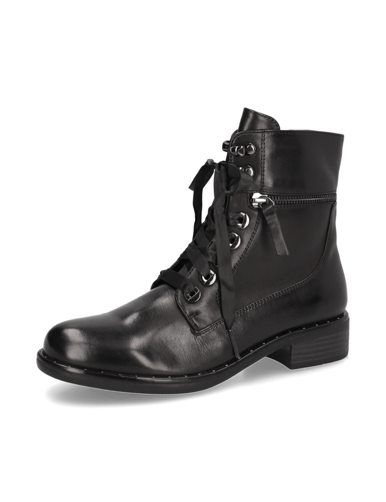 POE-Glattleder-Schnürboot-schwarz