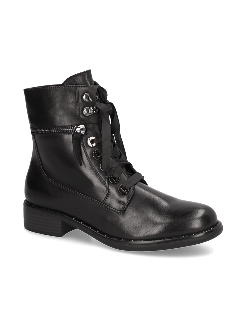POE-Glattleder-Schnürboot-schwarz