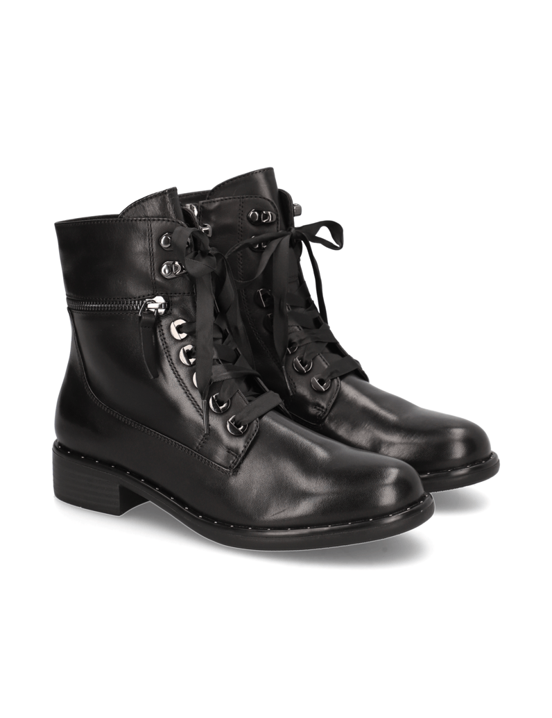 POE-Glattleder-Schnürboot-schwarz