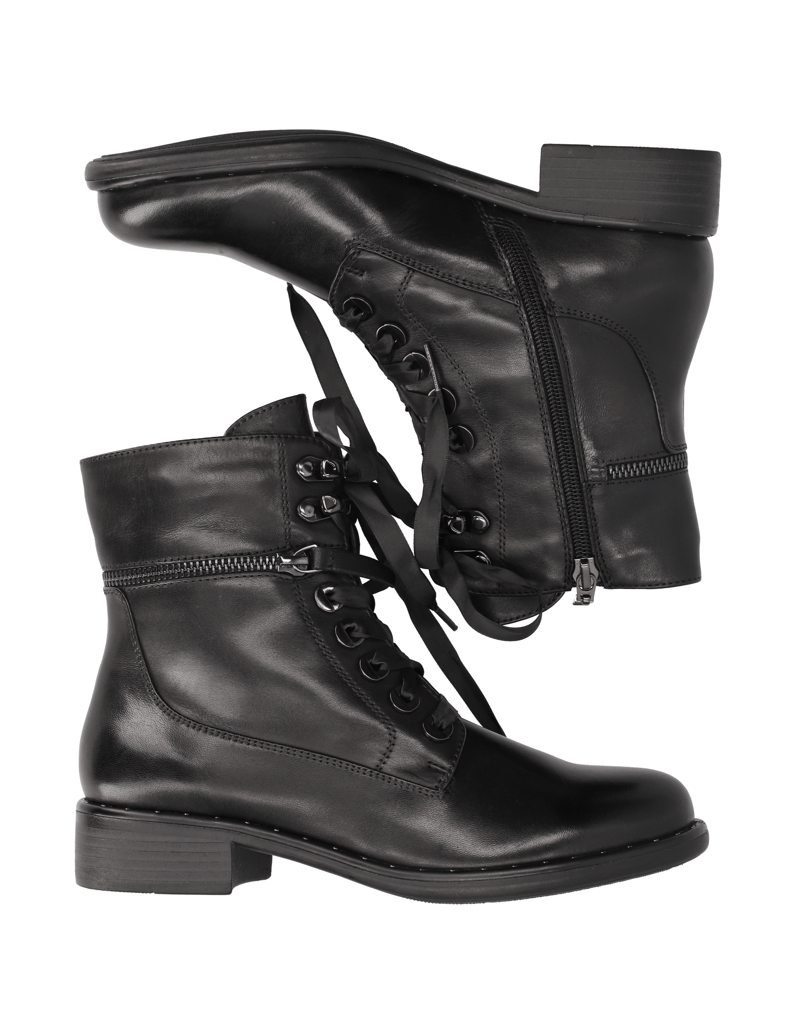 POE-Glattleder-Schnürboot-schwarz