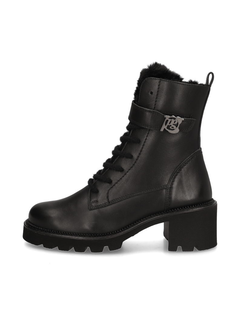 PAUL-GREEN-Glattleder-Schnürboot-schwarz