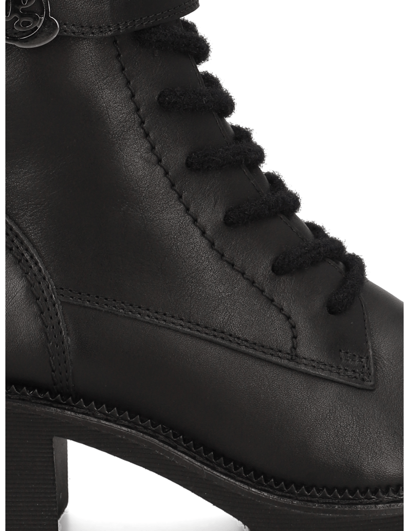 PAUL-GREEN-Glattleder-Schnürboot-schwarz