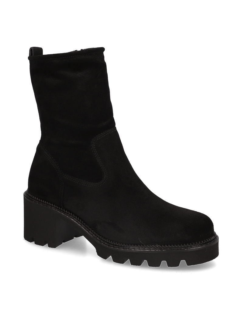 PAUL-GREEN-Veloursleder-Boot-schwarz