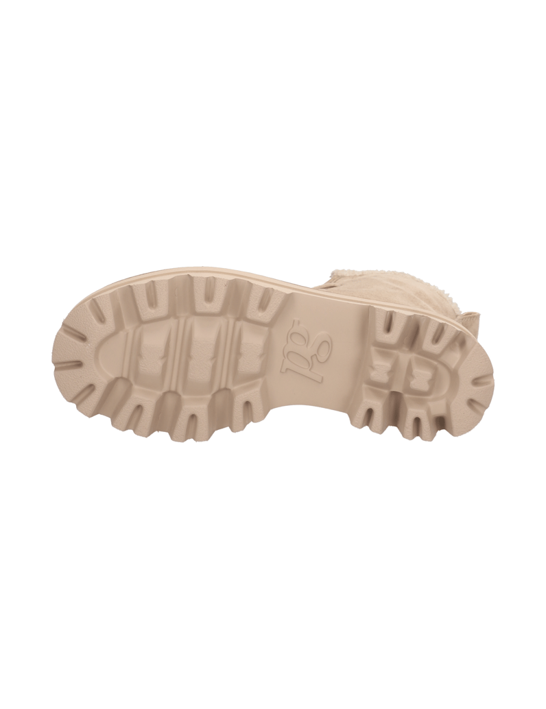 PAUL-GREEN-Veloursleder-Schnürboot-beige