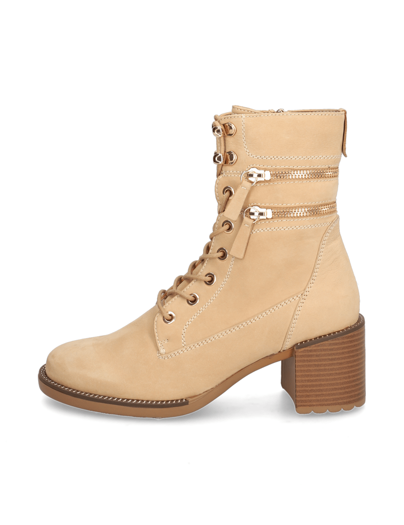 POE-Nubukleder-Schnürstiefelette