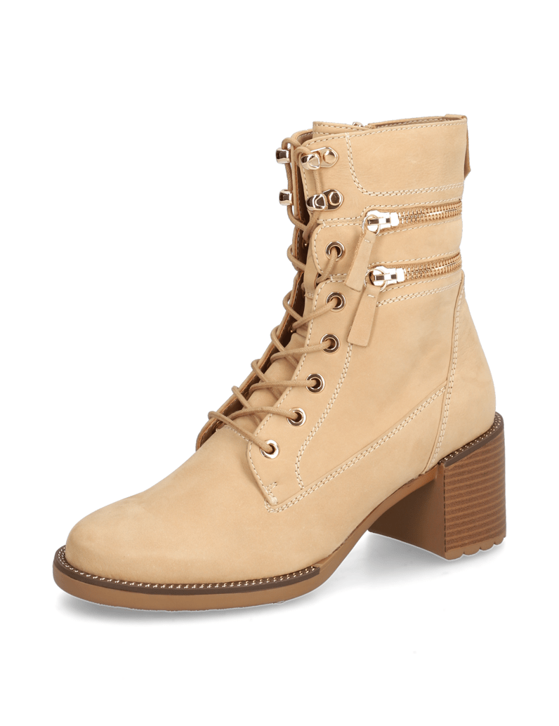 POE-Nubukleder-Schnürstiefelette