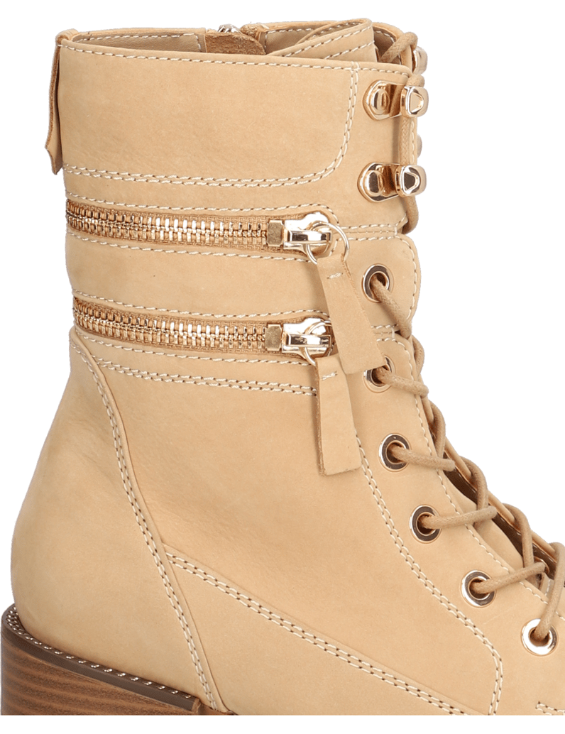 POE-Nubukleder-Schnürstiefelette