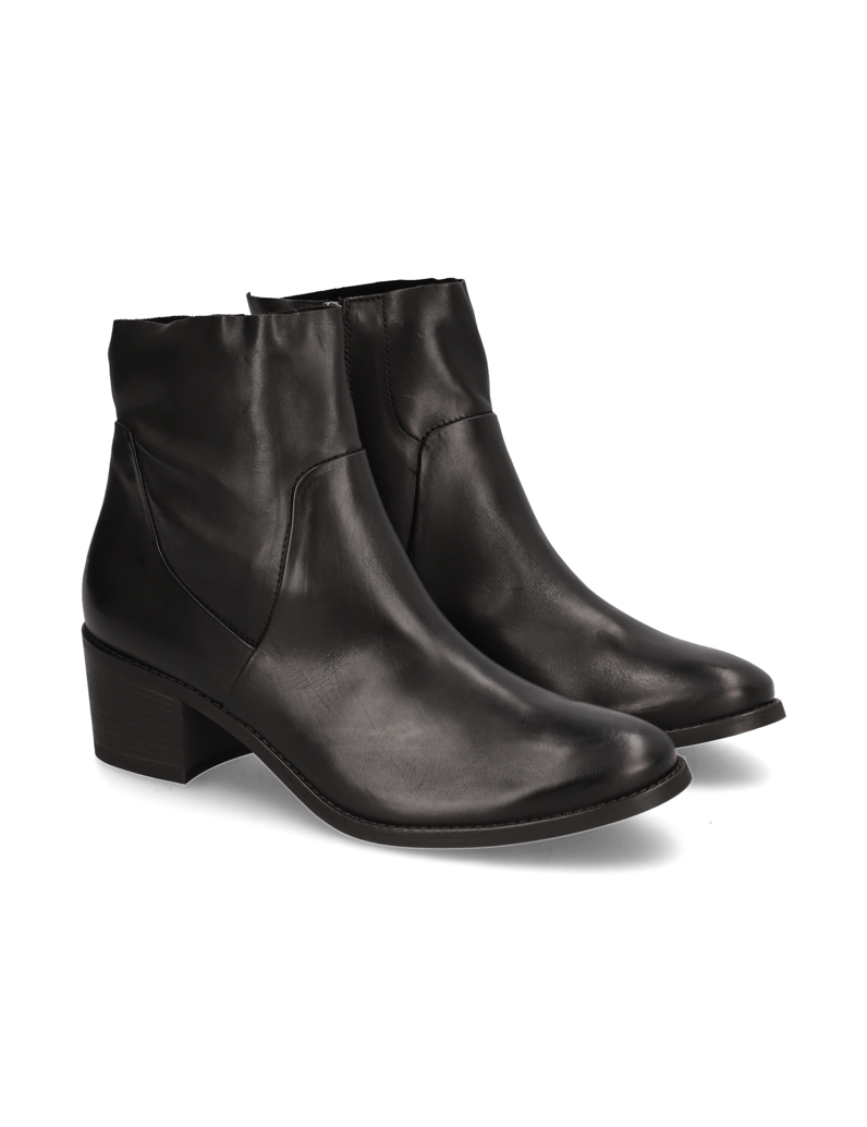 PAUL-GREEN-Glattleder-Stiefelette-schwarz