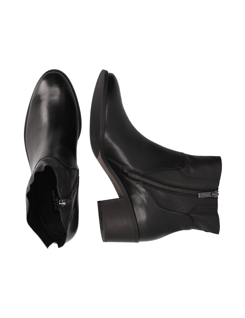 PAUL-GREEN-Glattleder-Stiefelette-schwarz