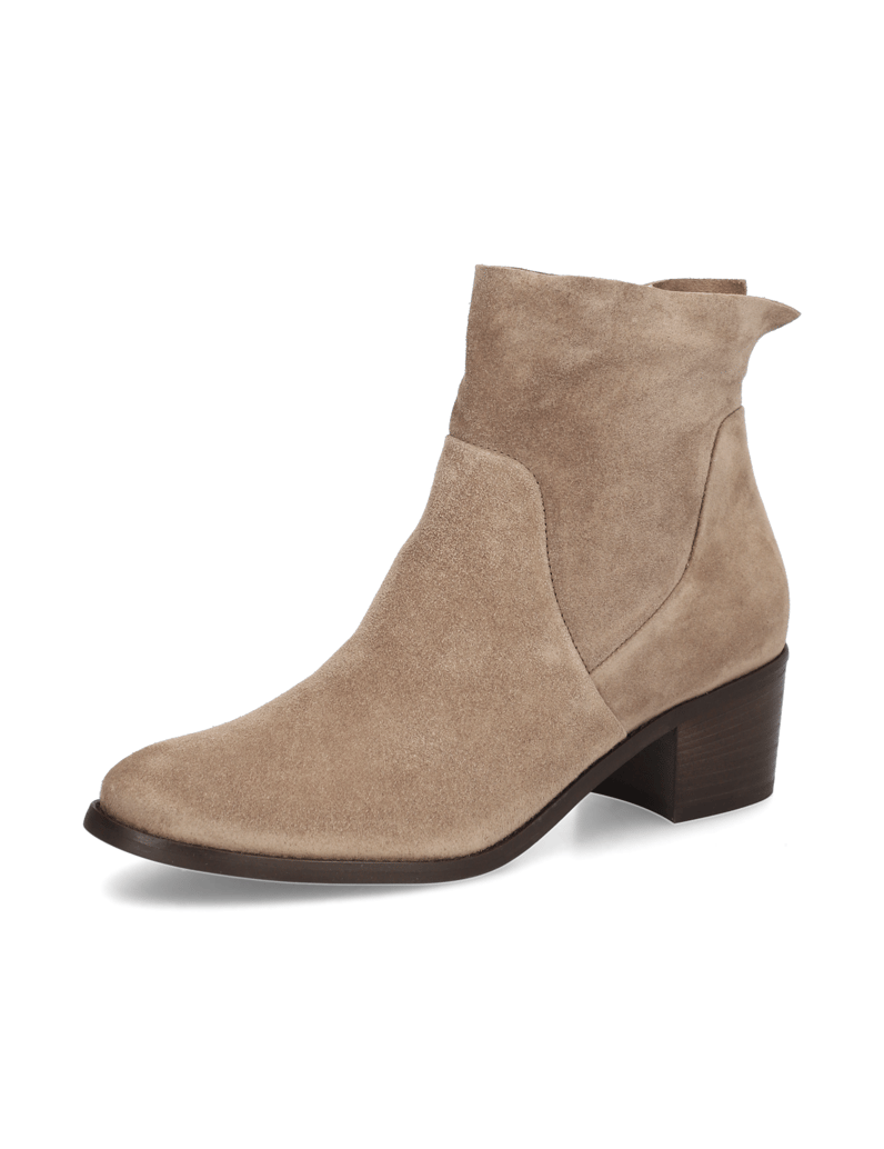 PAUL-GREEN-Veloursleder-Stiefelette-schwarz