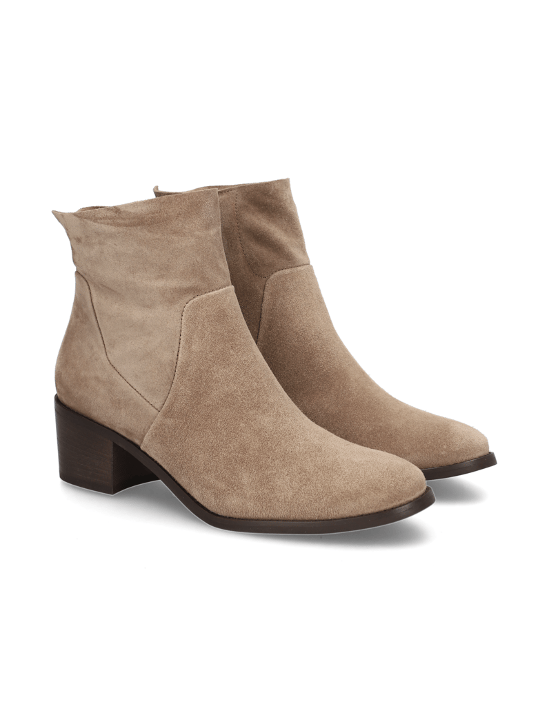 PAUL-GREEN-Veloursleder-Stiefelette-schwarz