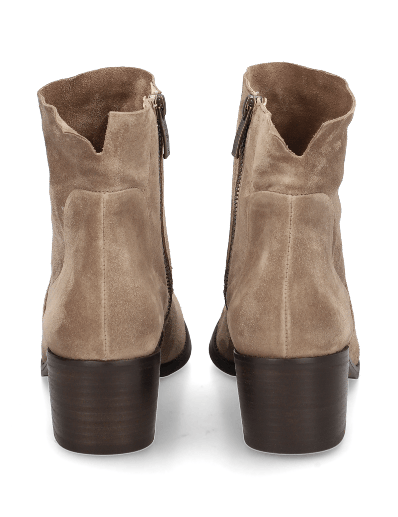 PAUL-GREEN-Veloursleder-Stiefelette-schwarz