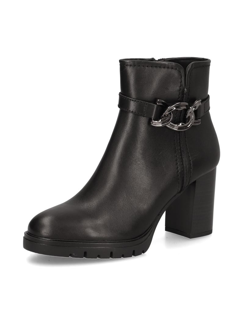Lazzarini-Glattleder-Stiefelette-schwarz