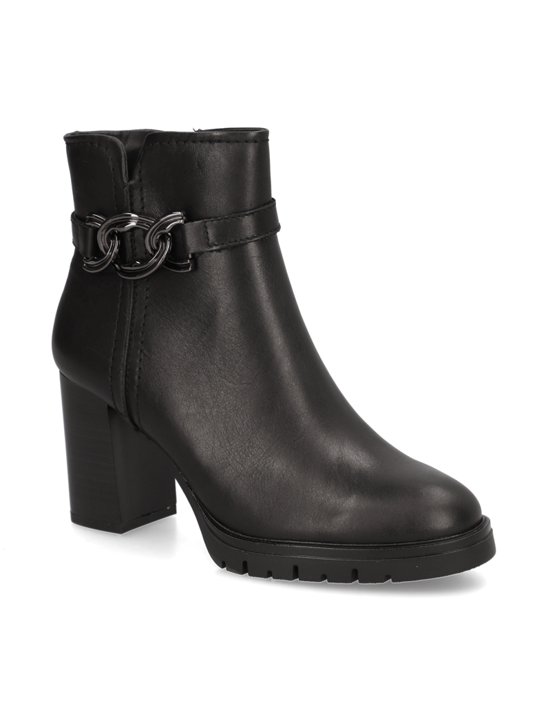 Lazzarini-Glattleder-Stiefelette-schwarz
