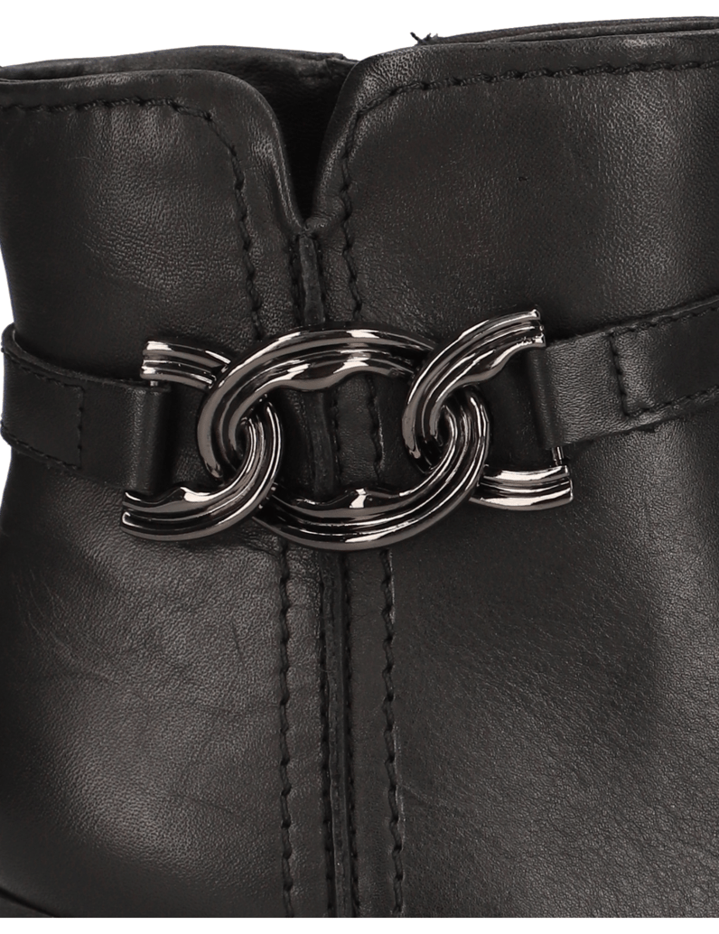 Lazzarini-Glattleder-Stiefelette-schwarz