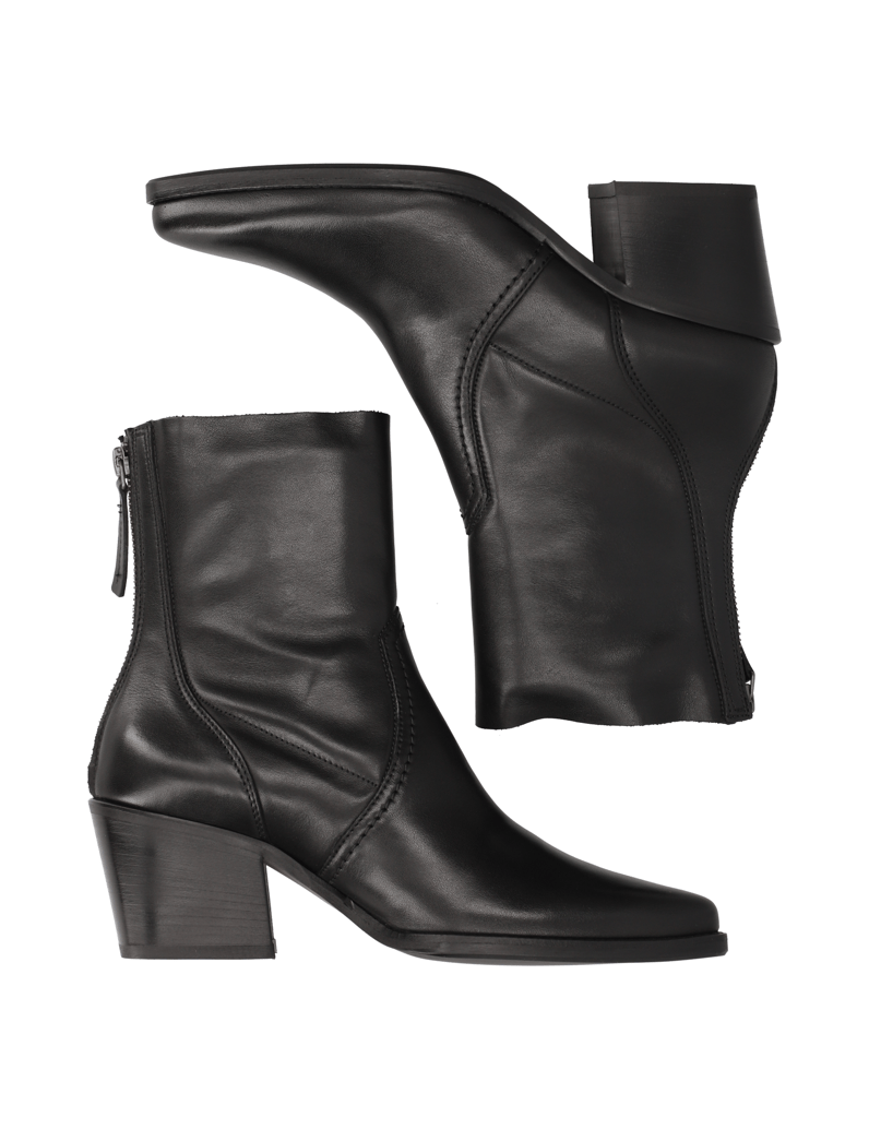 PAUL-GREEN-Glattleder-Stiefelette-schwarz