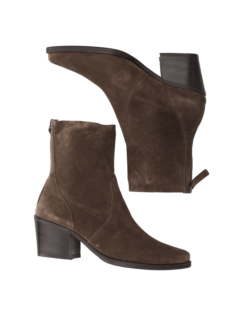 PAUL-GREEN-velúr-čižmičky-čierna