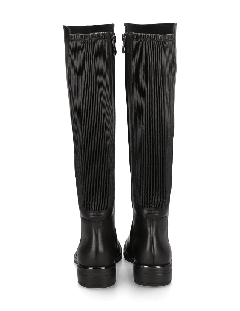 POE-Glattleder-Stiefel-schwarz