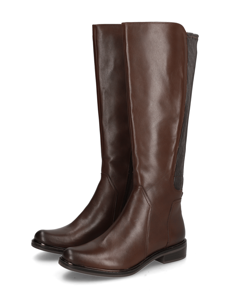 POE-Glattleder-Stiefel-schwarz