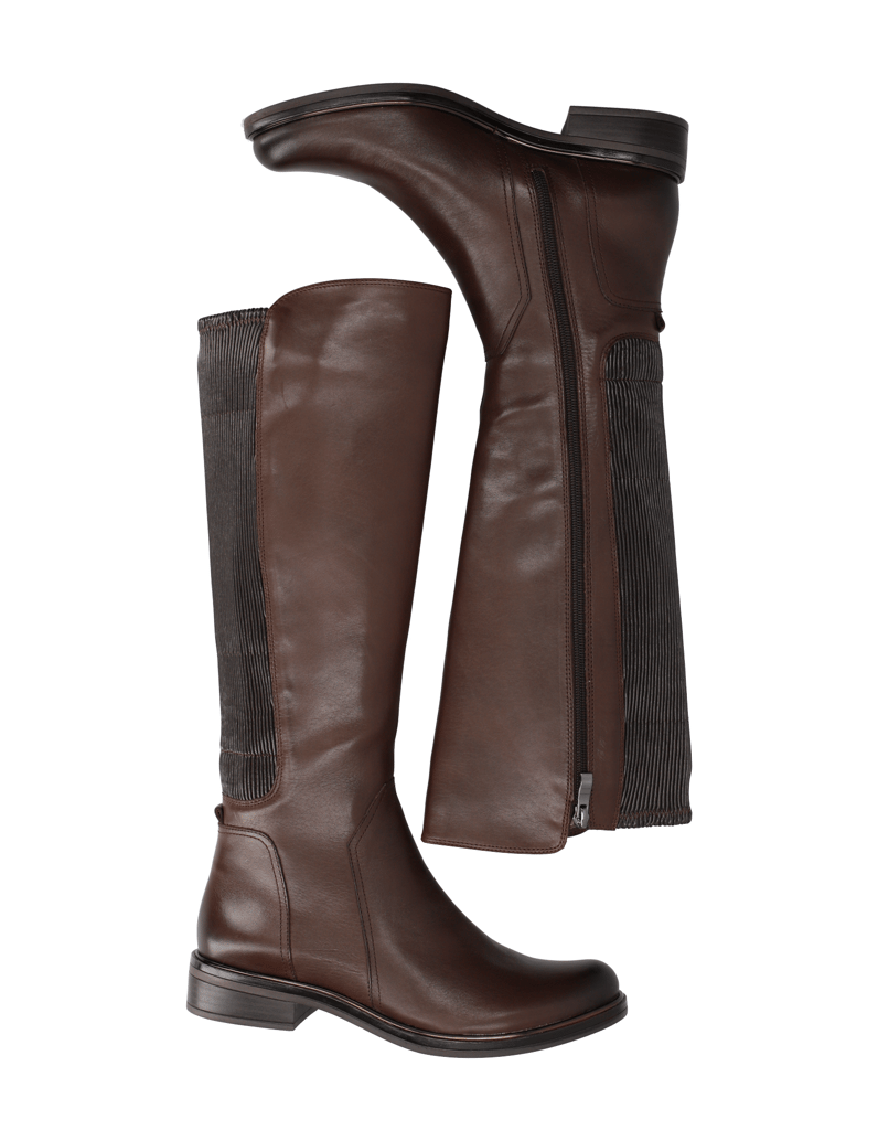 POE-Glattleder-Stiefel-schwarz