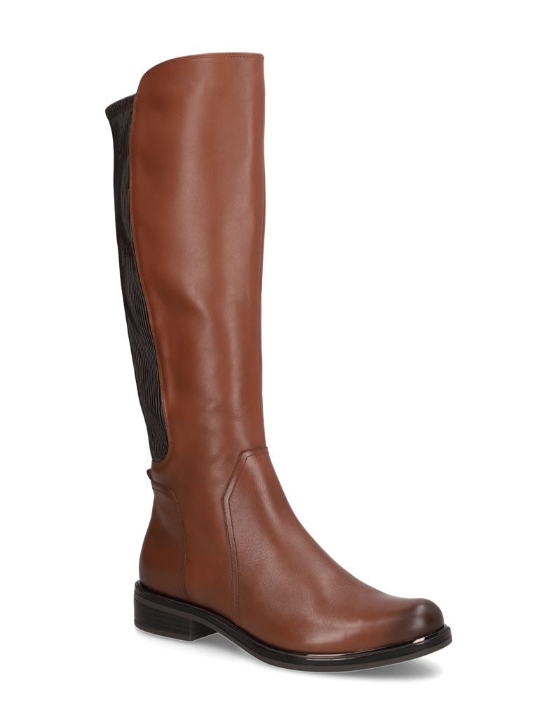 POE-Glattleder-Stiefel-schwarz