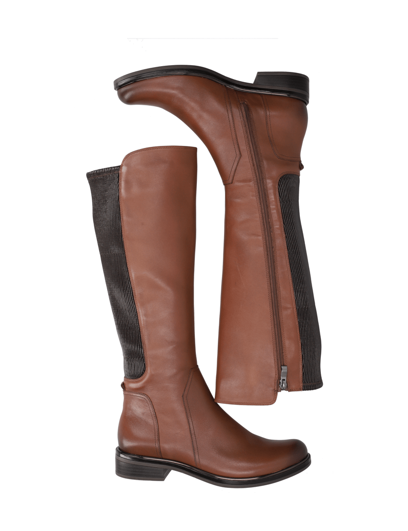 POE-Glattleder-Stiefel-schwarz