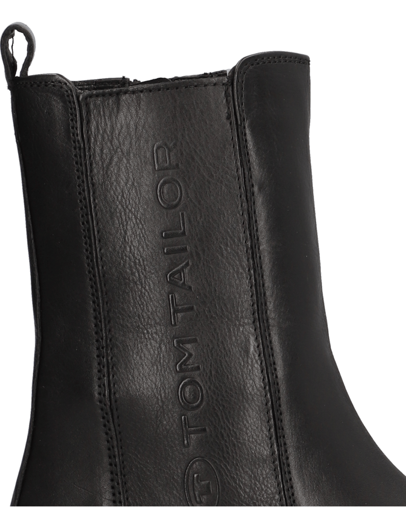 Tom-Tailor-Glattleder-Chelsea-Boot-černá