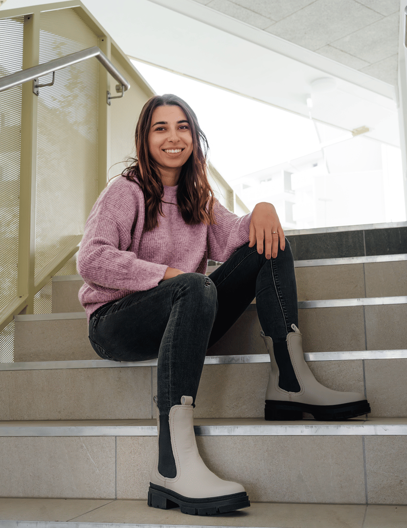 TAMARIS-Glattleder-Chelsea-Boot-grau