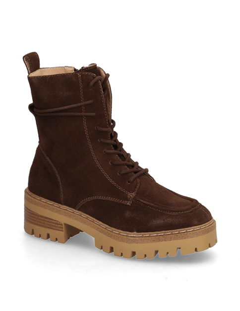 

Veloursleder Schnürboot, Hnedá