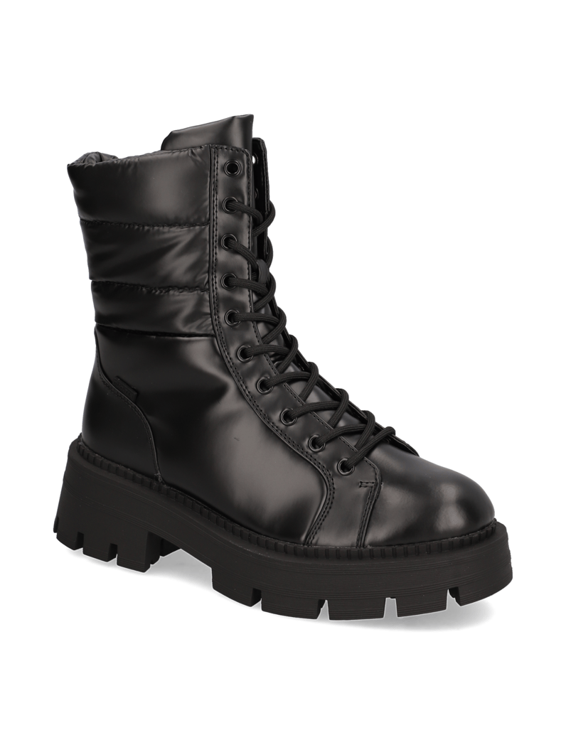 TAMARIS-Textil-Schnürboot-schwarz