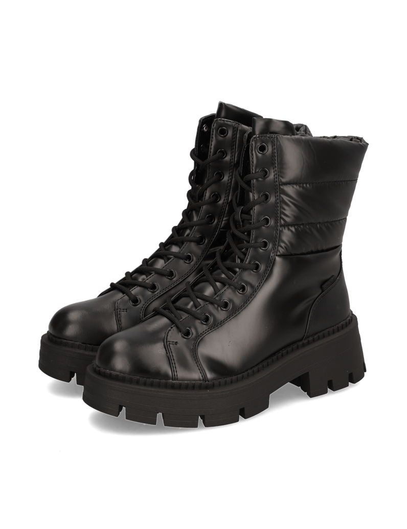 TAMARIS-Textil-Schnürboot-schwarz