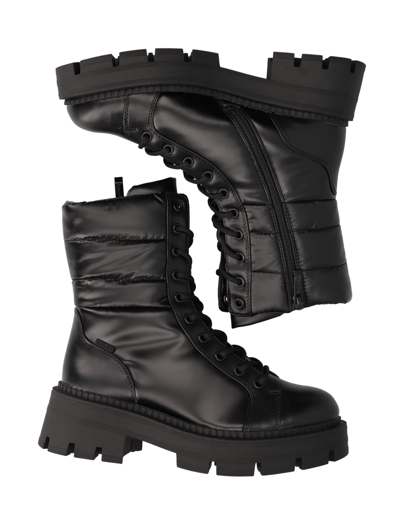 TAMARIS-Textil-Schnürboot-schwarz