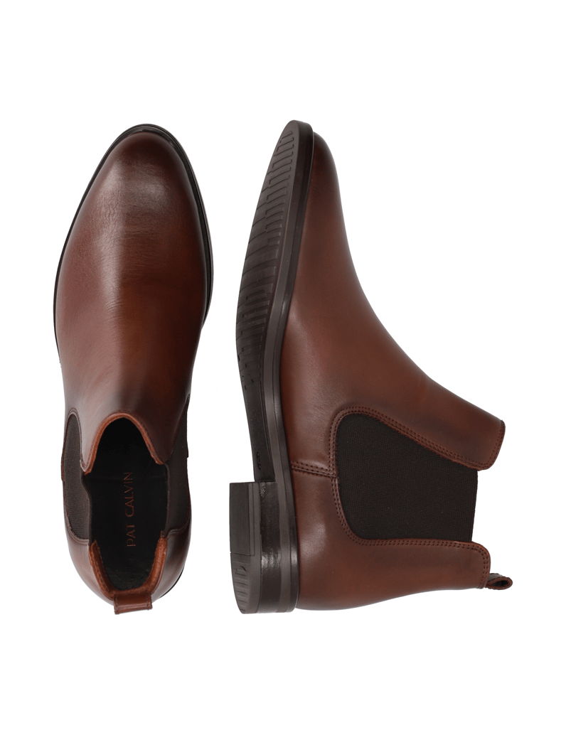 Pat-Calvin-hladká-kůže-kotníčkové-Chelsea-černá