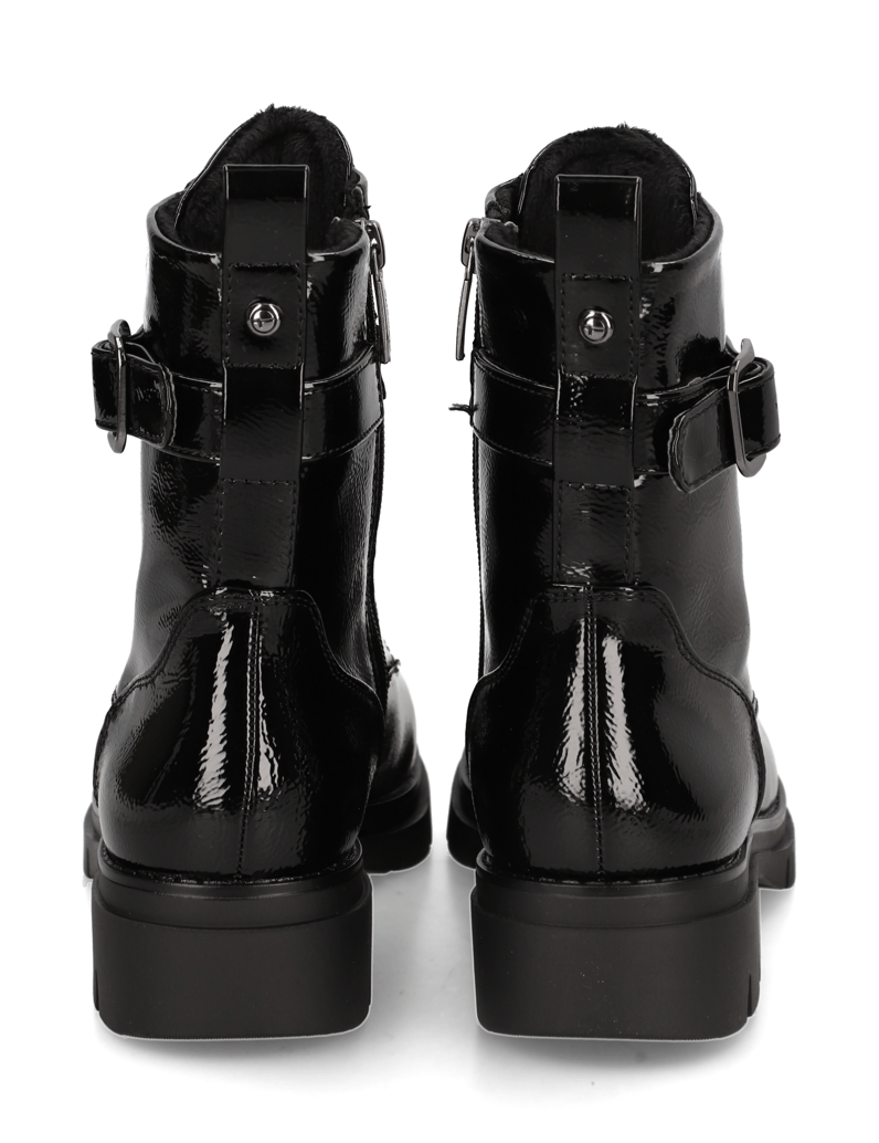 TAMARIS-Lederimitat-Schnürboot-beige