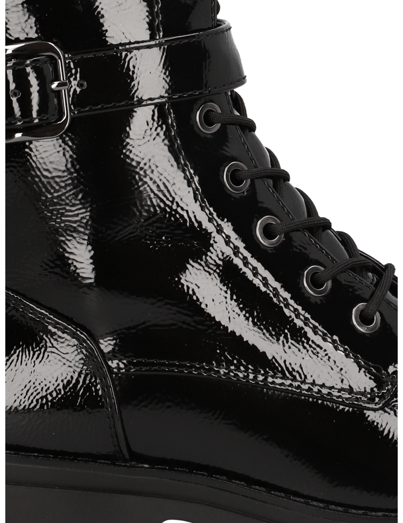 TAMARIS-Lederimitat-Schnürboot-beige